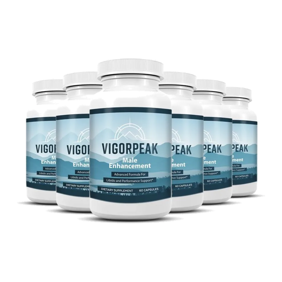 VigorPeak male enhancement dietary supplement bottles
